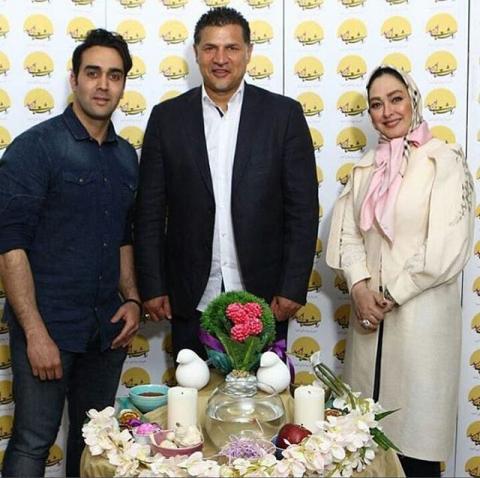 عکس جالب علی دایی در کنار دو بازیگر سینما